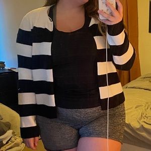 Brand New Black and White Cardigan